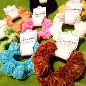 5-pack Handmade Chenille Scrunchies